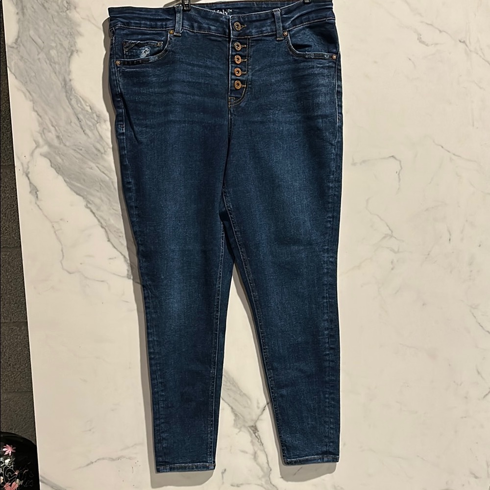 Maurices Blue Skinny Jeans with Stretch